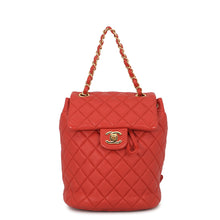 将图像加载到图库查看器中，CHANEL CHANEL Matelasse Backpack OrangeA69964 Lambskin
