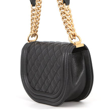 Load image into Gallery viewer, CHANEL Boy Chanel Half Moon Shoulder Bag BlackAS3350 Caviar Leather Size Small
