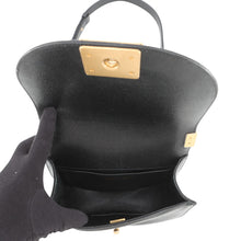 Load image into Gallery viewer, CHANEL Boy Chanel Half Moon Shoulder Bag BlackAS3350 Caviar Leather Size Small
