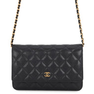 CHANEL Matelasse Classic Chain Wallet BlackAP0250 Caviar Leather