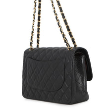 Load image into Gallery viewer, CHANEL Matelasse Double Flap ChainShoulder Bag BlackA58600 Caviar Leather Size 30
