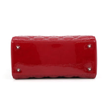Load image into Gallery viewer, Dior Lady Dior RedVRB44551 Patent Leather Size Medium
