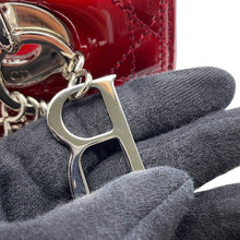 Load image into Gallery viewer, Dior Lady Dior RedVRB44551 Patent Leather Size Medium
