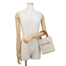 将图像加载到图库查看器中，CELINE Vertical hippopotamus Ivory/Tan194372 PVC Leather Size Mini
