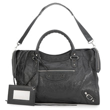 Load image into Gallery viewer, BALENCIAGA The City 2-way Handbag Gray115748 Leather
