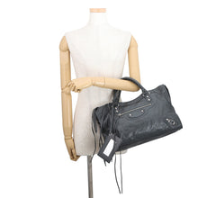 Load image into Gallery viewer, BALENCIAGA The City 2-way Handbag Gray115748 Leather
