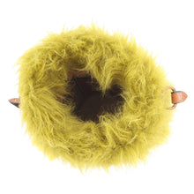 将图像加载到图库查看器中，Maison Margiela Margiela Flowerpot Shoulder Bag Brown/Green/YellowSB3WG0043P6432HA208 Leather Fur Size Mini
