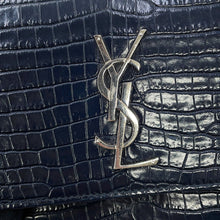 Load image into Gallery viewer, SAINT LAURENT PARIS Sunset ChainShoulder Bag Navy442906 Croco embossed leather Size Medium
