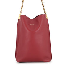 Load image into Gallery viewer, SAINT LAURENT PARIS Suzanne Hobo Chain Shoulder Bag Red63649811C0W6008 Leather
