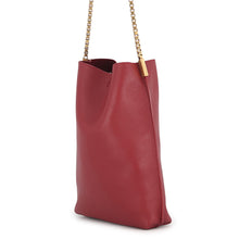 Load image into Gallery viewer, SAINT LAURENT PARIS Suzanne Hobo Chain Shoulder Bag Red63649811C0W6008 Leather
