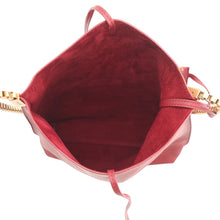 Load image into Gallery viewer, SAINT LAURENT PARIS Suzanne Hobo Chain Shoulder Bag Red63649811C0W6008 Leather
