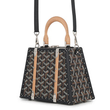 Load image into Gallery viewer, GOYARD Saigon Mini Trunk Bag BlackSAIMA3MINTY01CL01P PVC Leather Wood
