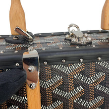 Load image into Gallery viewer, GOYARD Saigon Mini Trunk Bag BlackSAIMA3MINTY01CL01P PVC Leather Wood
