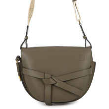 将图像加载到图库查看器中，LOEWE Gate Dual Mini Shoulder Bag OliveA650T20X40 Leather
