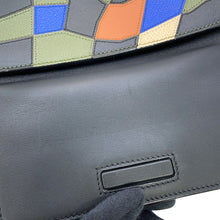 Load image into Gallery viewer, Valextra Valextra Arthur Albesse Collaboration Brera 2-Way Top Handle Bag Khaki/Multicolor Leather Size Medium
