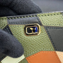 Load image into Gallery viewer, Valextra Valextra Arthur Albesse Collaboration Brera 2-Way Top Handle Bag Khaki/Multicolor Leather Size Medium
