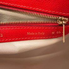 Load image into Gallery viewer, Valextra Valextra Babila Boston Handbag RedWBBB0031028LOC99 Leather Size Small
