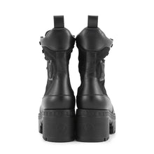 将图像加载到图库查看器中，LOUIS VUITTON Boots Laureate line Noir1AC7W0 Canvas Leather Size 35
