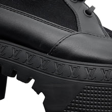将图像加载到图库查看器中，LOUIS VUITTON Boots Laureate line Noir1AC7W0 Canvas Leather Size 35
