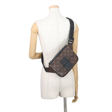 将图像加载到图库查看器中，LOUIS VUITTON SPadlock Sling Bag NoirM45807 Monogram Macassar Canvas
