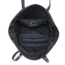 Load image into Gallery viewer, PRADA Triangle Logo Tote Bag Navy1BG052 Nylon Leather
