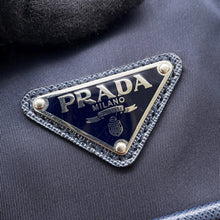 Load image into Gallery viewer, PRADA Triangle Logo Tote Bag Navy1BG052 Nylon Leather
