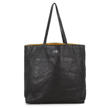 Load image into Gallery viewer, PRADA Tote Bag Black/Yellow1BG019 Leather
