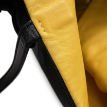 Load image into Gallery viewer, PRADA Tote Bag Black/Yellow1BG019 Leather
