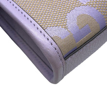 Load image into Gallery viewer, GUCCI Jumbo GG 2WAY Bag Beige/Purple671623 Jumbo GG Canvas Leather
