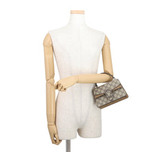 将图像加载到图库查看器中，GUCCI GG Supreme Dionysus 2-Way Handbag Beige752029 GG Supreme Suede
