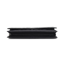 Load image into Gallery viewer, CHANEL Cambon line Chain wallet Black/SilverA46646 Leather
