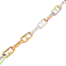 将图像加载到图库查看器中，LOUIS VUITTON Bracelet Signature Chain Righe RainbowM80178 Metal
