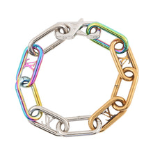 将图像加载到图库查看器中，LOUIS VUITTON Bracelet Signature Chain Righe RainbowM80178 Metal
