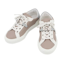 Load image into Gallery viewer, HERMES Sneakers Day Beige/White/Gray Leather Size 37
