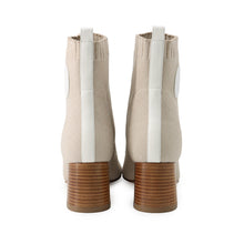 将图像加载到图库查看器中，HERMES Short boots Vol Vert Beige Knit Size 37
