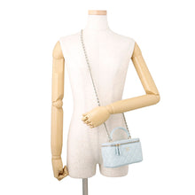 Load image into Gallery viewer, CHANEL Matelasse Vanity ChainShoulder Bag Light BlueAP2199 Lambskin
