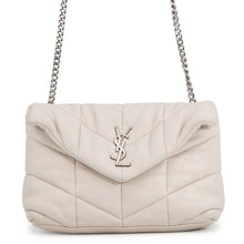 Load image into Gallery viewer, SAINT LAURENT PARIS Loulou Puffer Bag Beige620333 Leather
