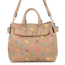 Load image into Gallery viewer, BURBERRY Belt 2way Handbag Brown/Multicolor8006494 Leather
