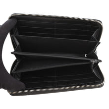 将图像加载到图库查看器中，GUCCI Cherie Line Zip Around Wallet Black/Green/Red408831 Leather
