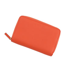 将图像加载到图库查看器中，GUCCI Zip AroundWallet Orange420113 Leather

