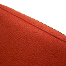 将图像加载到图库查看器中，GUCCI Zip AroundWallet Orange420113 Leather
