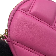 将图像加载到图库查看器中，BVLGARI Cabochon Mini Pochette Pink Leather
