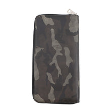 Load image into Gallery viewer, PRADA Zippy Organizer Zip Around Long Wallet Black/Brown/Beige Saffiano Leather

