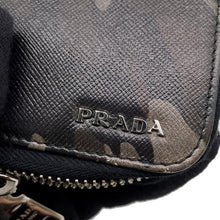 Load image into Gallery viewer, PRADA Zippy Organizer Zip Around Long Wallet Black/Brown/Beige Saffiano Leather
