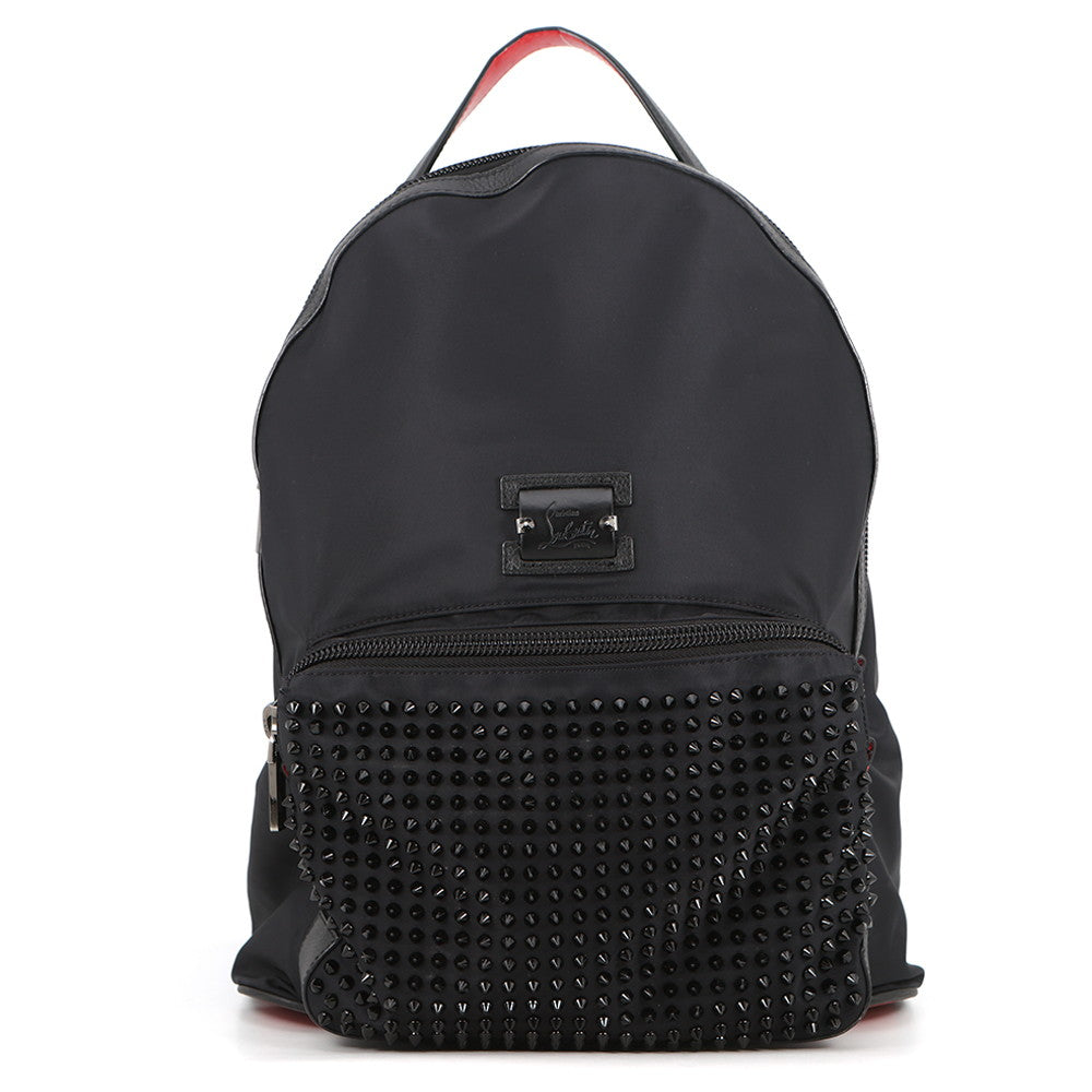Christian Louboutin Black Backloubi Backpack