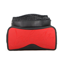 将图像加载到图库查看器中，Christian Louboutin Studded Backpack Black/Red Nylon Leather Rubber
