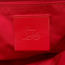 将图像加载到图库查看器中，Christian Louboutin Studded Backpack Black/Red Nylon Leather Rubber
