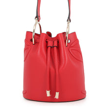 将图像加载到图库查看器中，Christian Louboutin BY MY SIDE bucket bag Red/Black3235080R297 Leather
