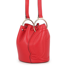 将图像加载到图库查看器中，Christian Louboutin BY MY SIDE bucket bag Red/Black3235080R297 Leather
