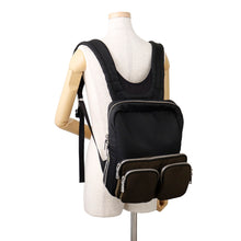 Load image into Gallery viewer, PRADA Pocket Backpack Black/Khaki2VZ043 Nylon Rubber
